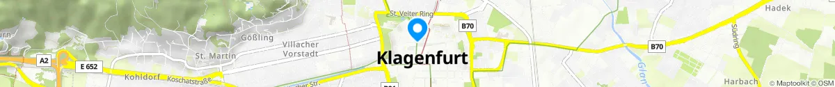 Kartendarstellung des Standorts für Landschafts-Apotheke in 9020 Klagenfurt